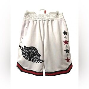 LIKE-NEW Vintage‎ Brand Rumor Has It Basketball White Shorts Men’s Size Small